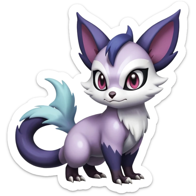 Shiny Dark Furret-Absol-Noibat-Noivern-Hybrid (Full body) sticker
