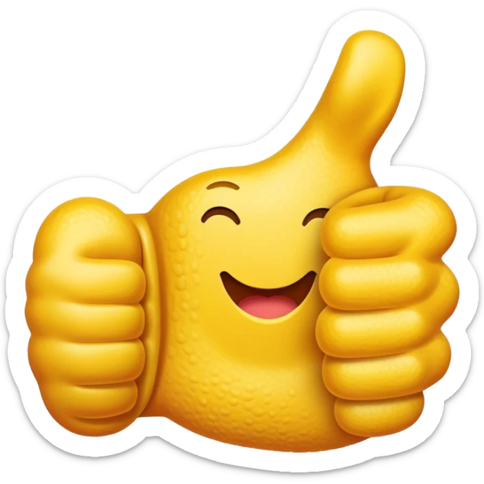 thumbs up sticker