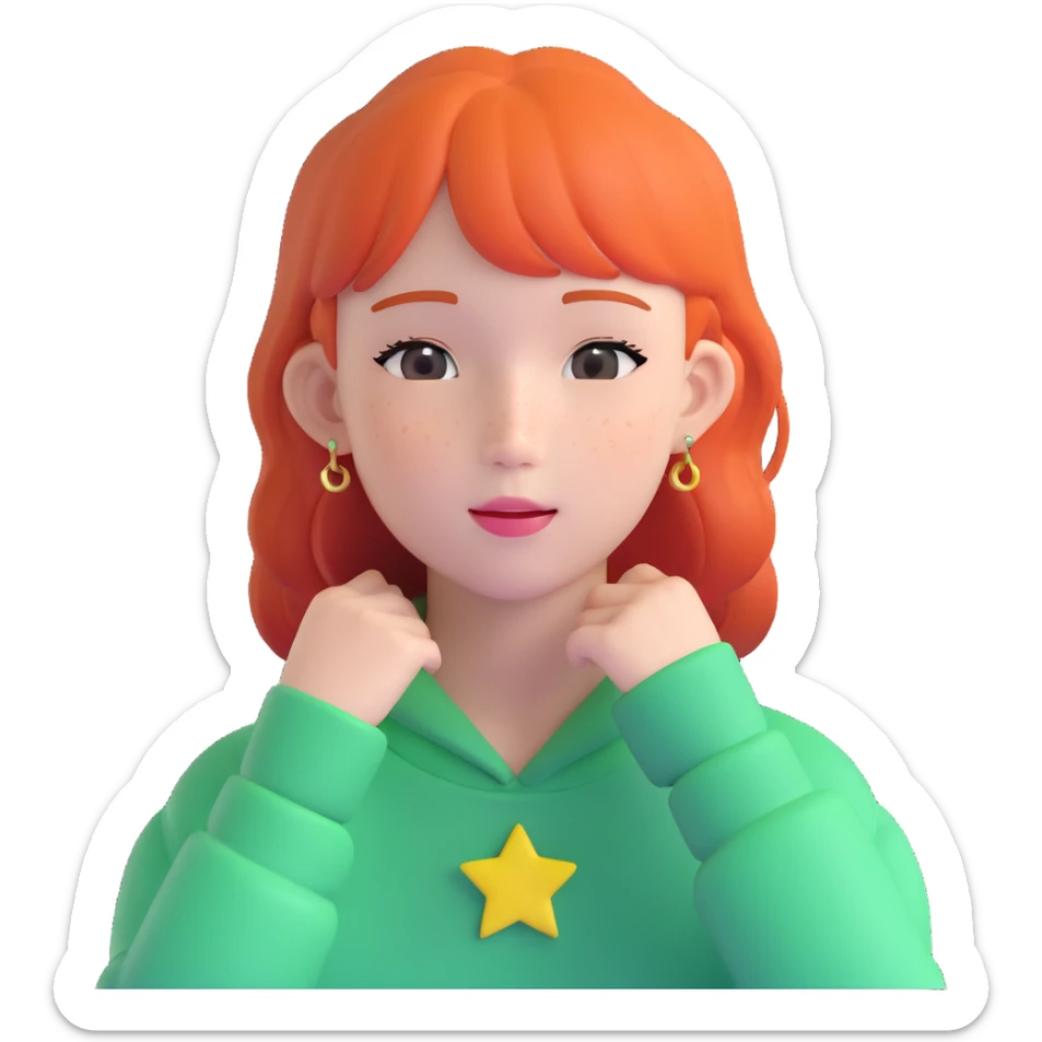 Felix from Stray Kids, Australian K-pop idol with freckles sticker