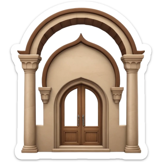 3D Apple-style emoji of a full traditional Turkish han building, showing the entire stone structure with arches, wooden doors, and windows. Rounded, glossy, smooth, soft shadows, white background.








 sticker