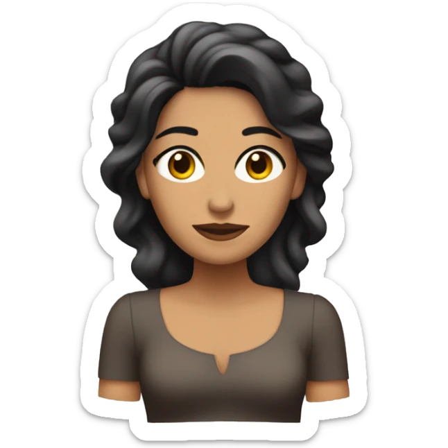 Mujer morena sticker