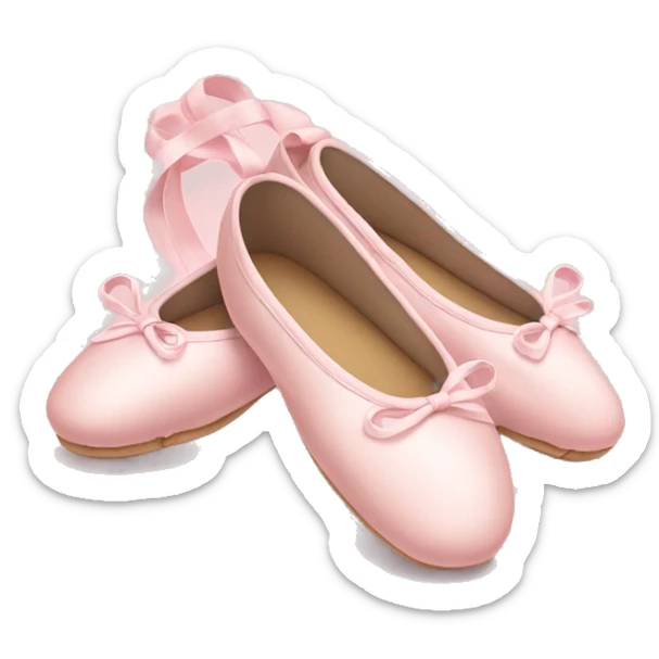 Pale pink ballet shoes sticker