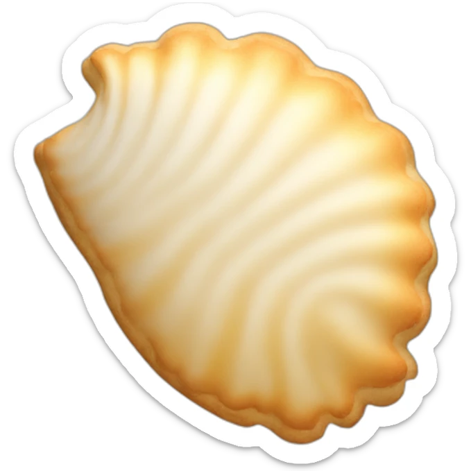 shell-shaped cookie sticker