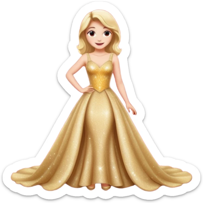 Charming, magnetic, center of attention without even trying. woman superstar in the spotlight on the red carpet
more dinamic emoji  sticker