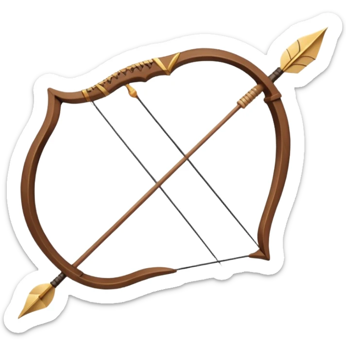 bow & arrow sticker