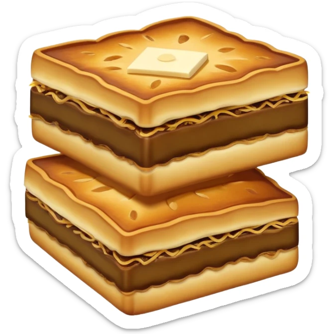 martabak manis-cinematic-realistic-martabak manis-dish-emoji,-depicted-as-a-single,-square-slice-of-sweet,-thick-martabak manis-with-a-rich,-indulgent-filling,-rendered-with-detailed-textures-and-vibrant,-appetizing-lighting sticker