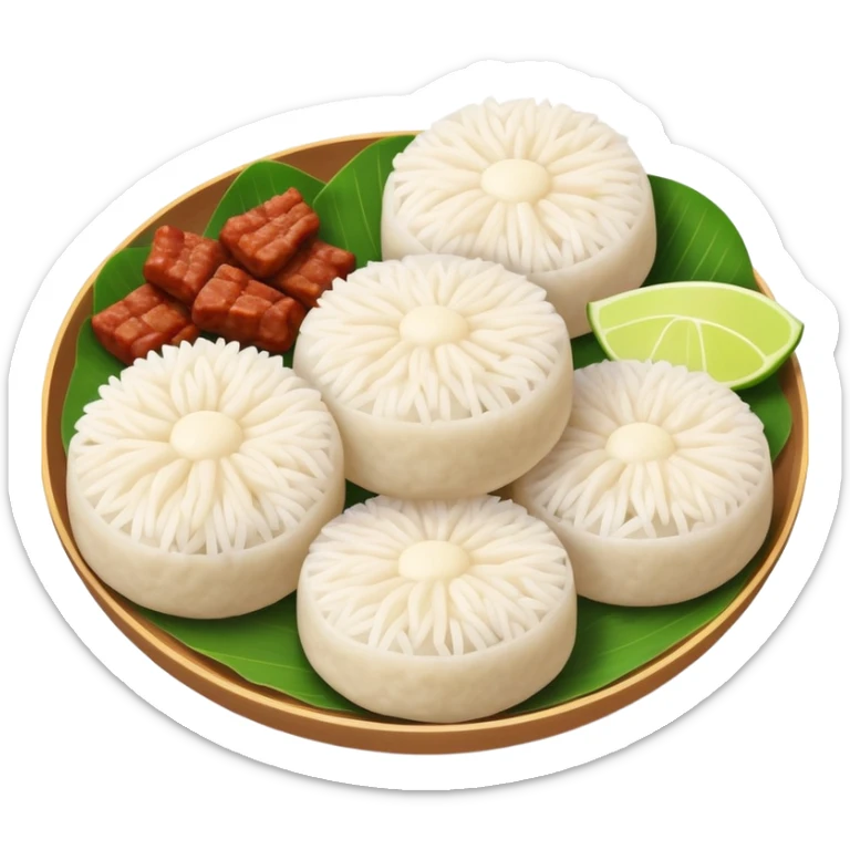 Ningbo rice balls with meat filling, simplified emoji style with bold outlines and bright colors, cartoon style round rice dumplings sticker