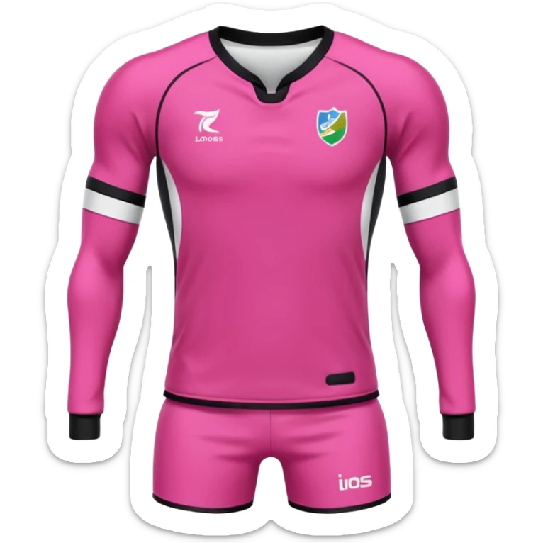 Rugby Fashion sport suit pink without man sticker