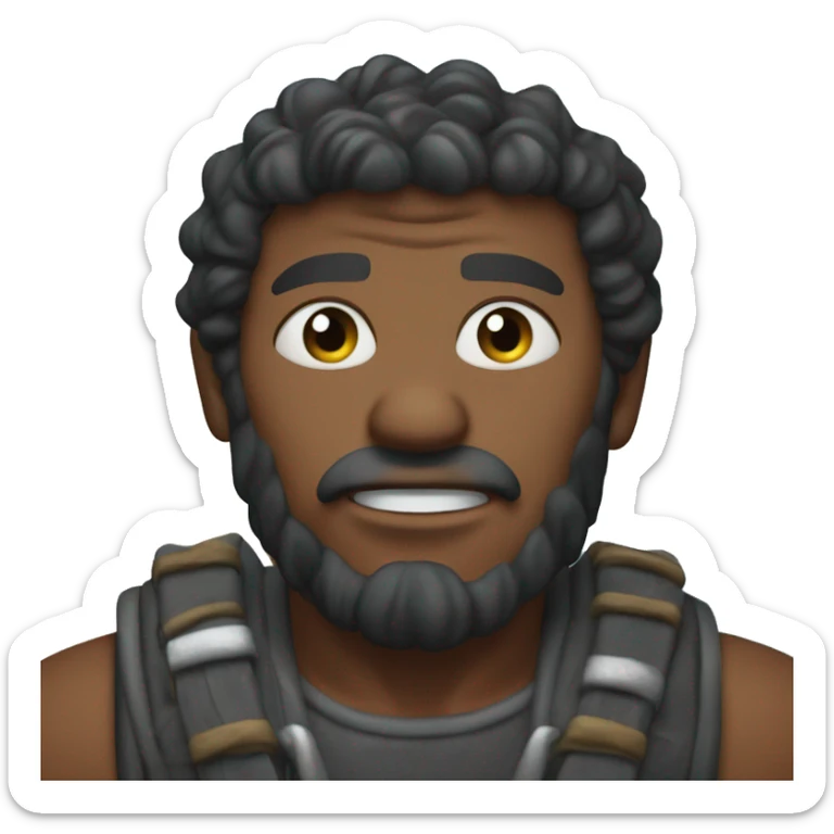 in attacking giants, create a  emoji describe alan 's mood in front of the sea sticker