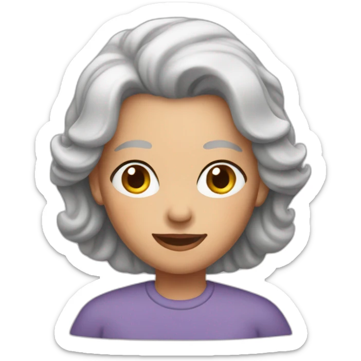 Female over 50 sticker