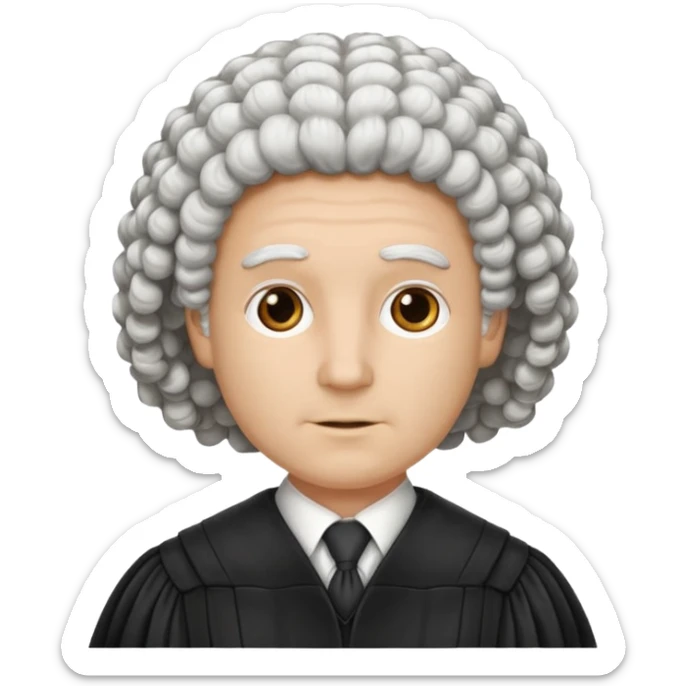 Courtroom Items, only Judge’s Wig – traditional courtroom attire

 sticker