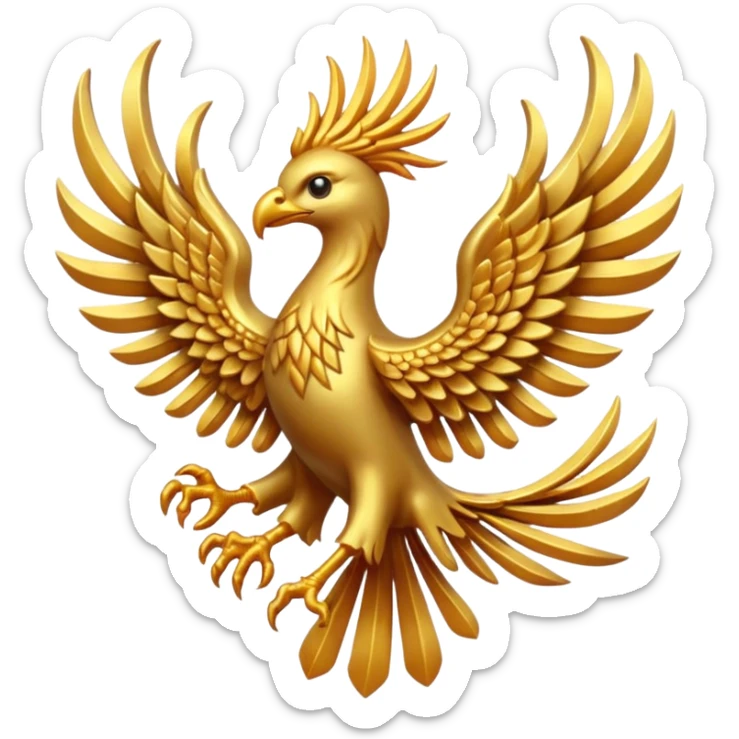 phoenix crest/brosch sticker