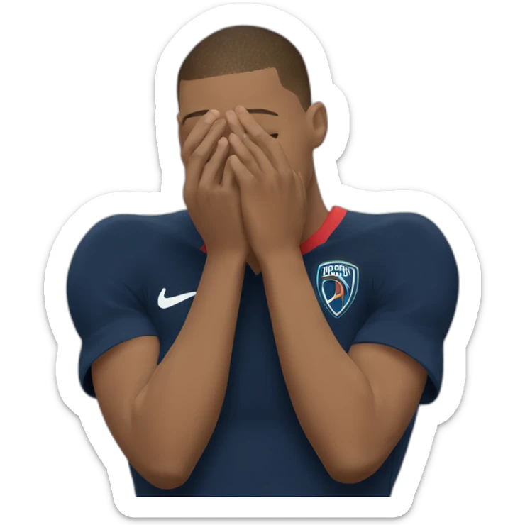 Mbappe crying sticker