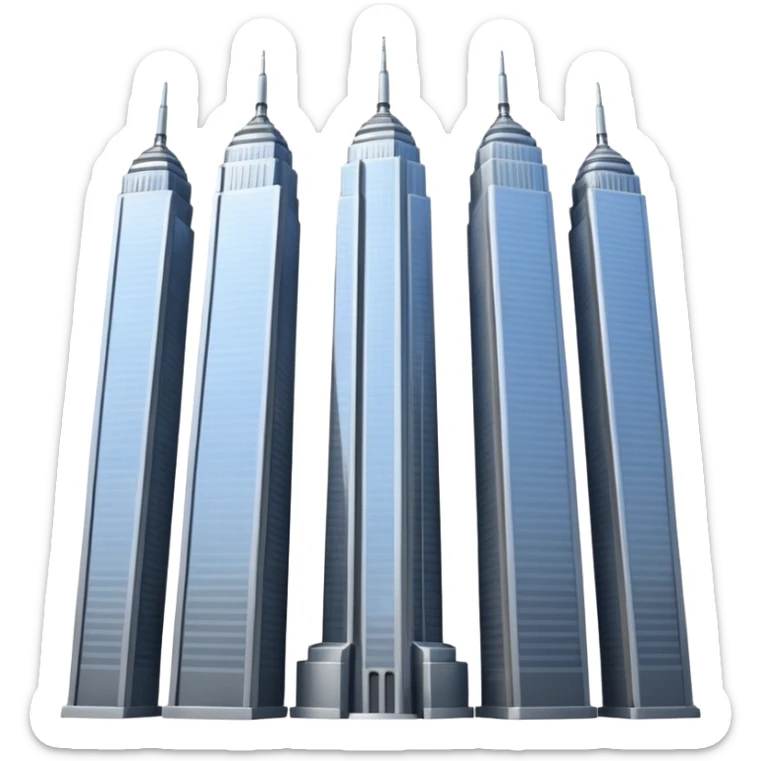 animated emoji of twin towers or 9/11 memes sticker