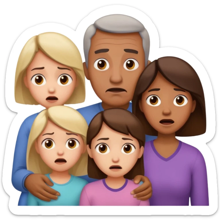 HAZ UNA FAMILIA GRITANDO, MI NOVIA, MI OPAPA. MI MAMA Y YO sticker