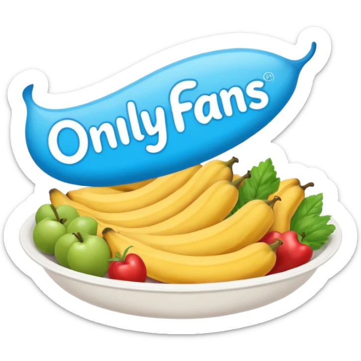 OnlyFans brand font and colors, but put the OnlyFans logo first, and then after that change OnlyFans to OnlyFoods sticker
