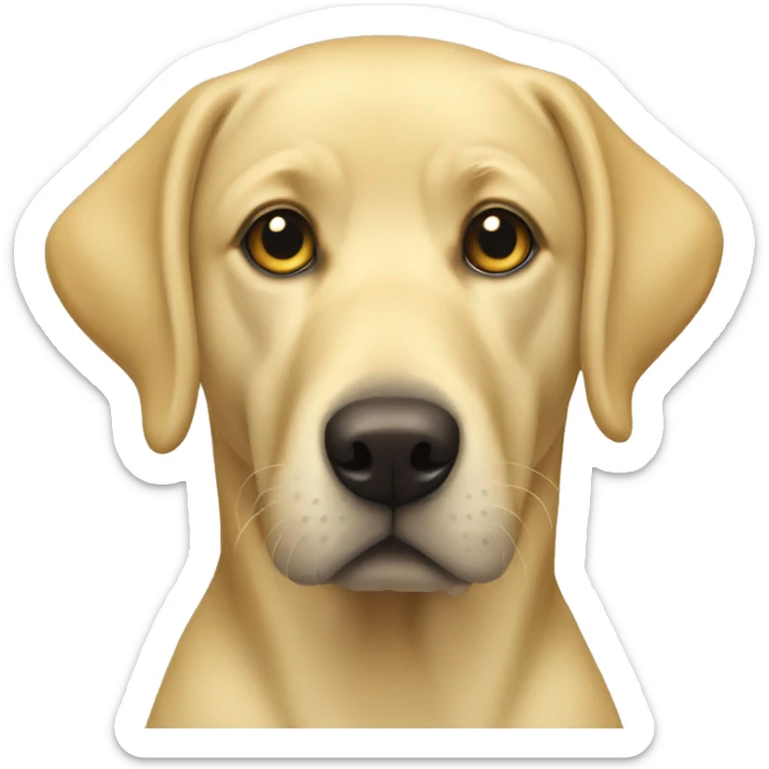 Yellow lab  sticker