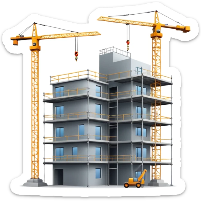 Construction company sticker