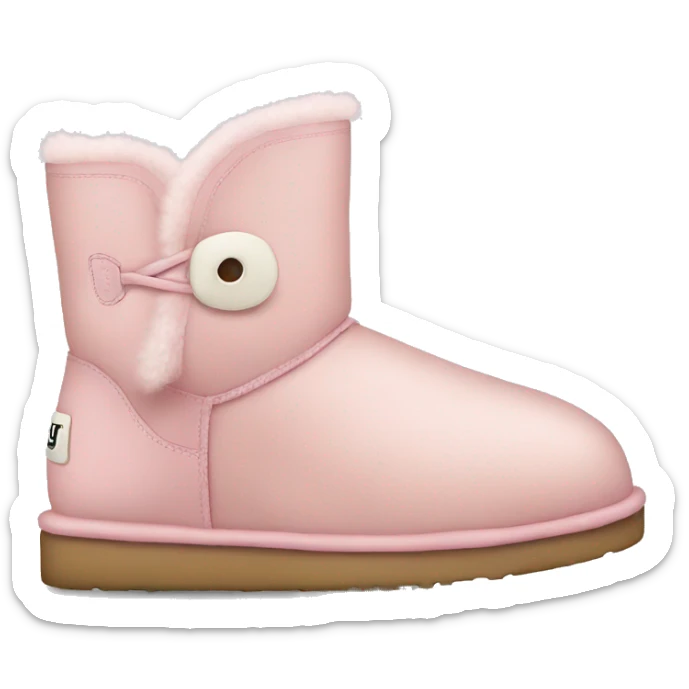 light pink uggs sticker