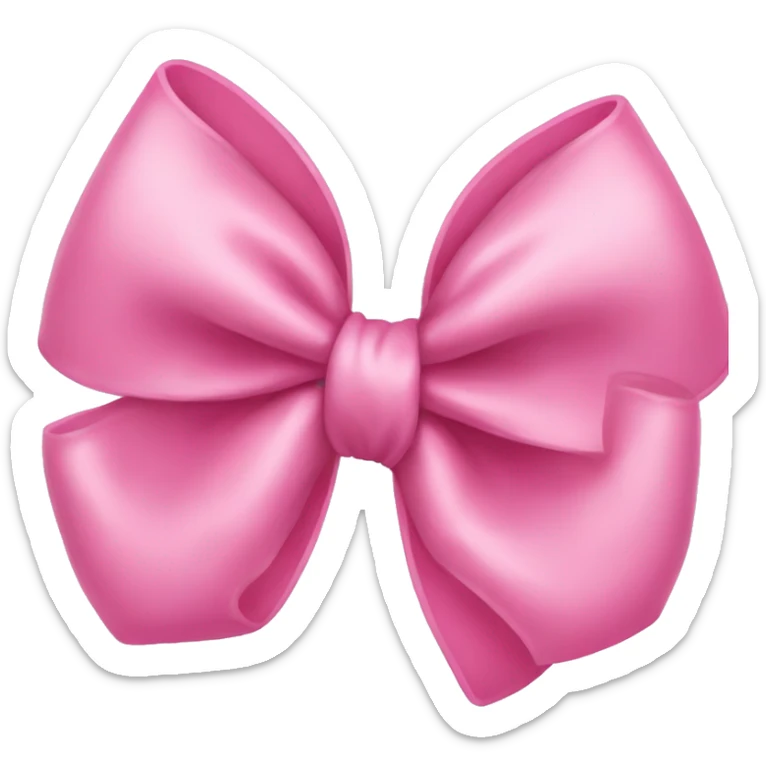 Pink bow sticker