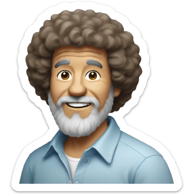 bob ross sticker