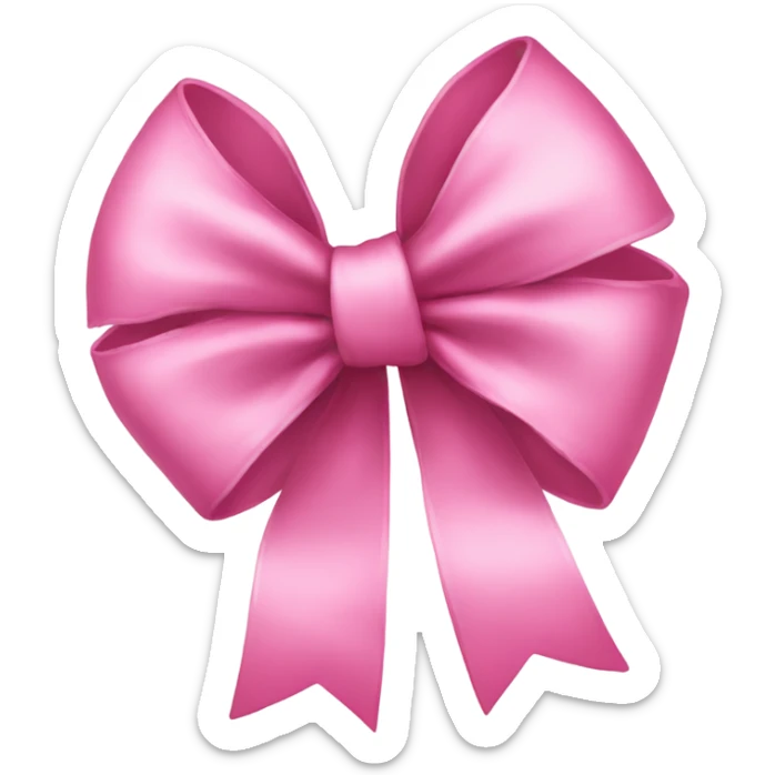pink bow sticker