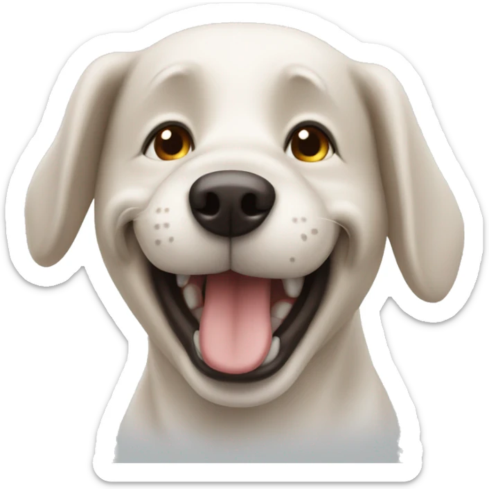 Happy dog sticker