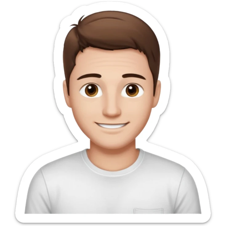 Kjekk mann (lys i huden) som har pynta seg. Har på seg Jeans  og håret skal være  midtskill og fargen på håret er brunt. Litt øyevipper men ikke mye og litt mørke brun. Skal se HOT Å SEXY UT smile mer!!! Ca 20 år gammel. HVIT T-SKJORTE sticker