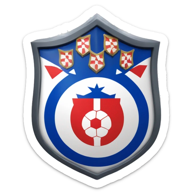 escudo del "Club nacional de football" equipo uruguayo sticker