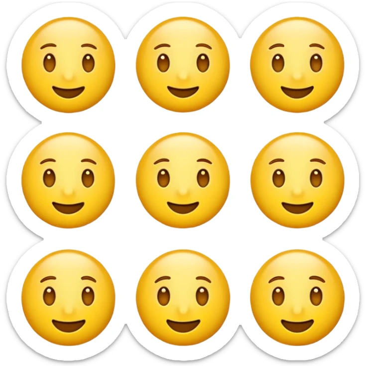 I want to make a emoji only N in glowing a simple design yellow without background sticker