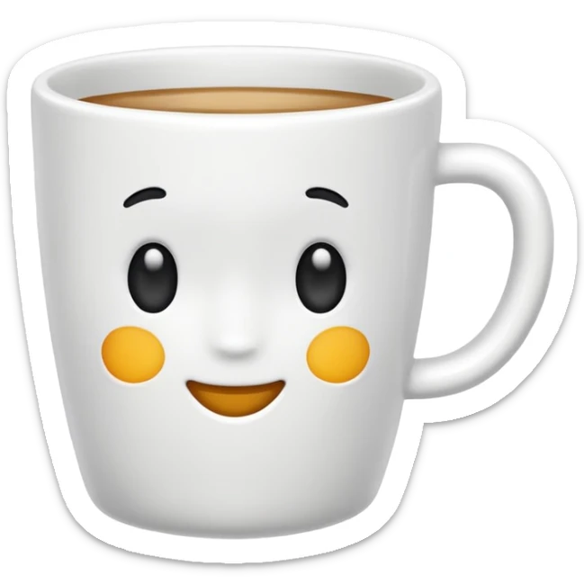 white cup with no face sticker