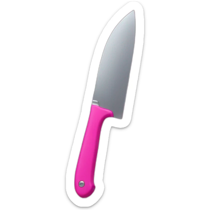 pink knife  sticker