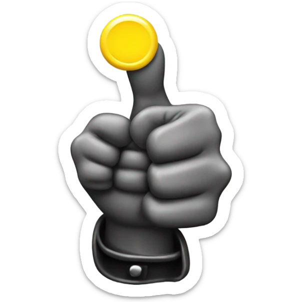 Thumbs up emoji 3d sticker
