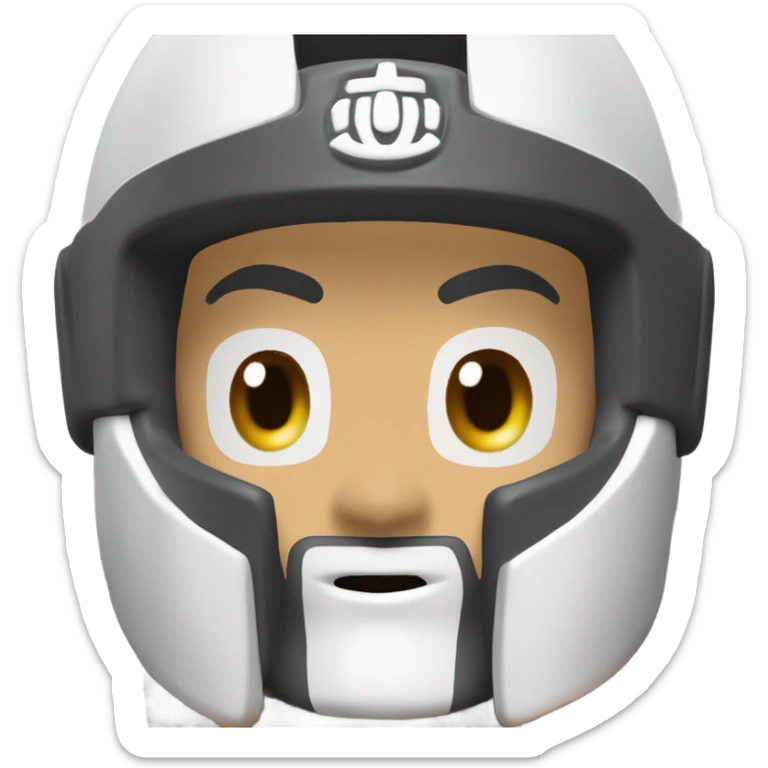 Crea un casco del gran saiyaman un persoaje de dragon ball z sticker