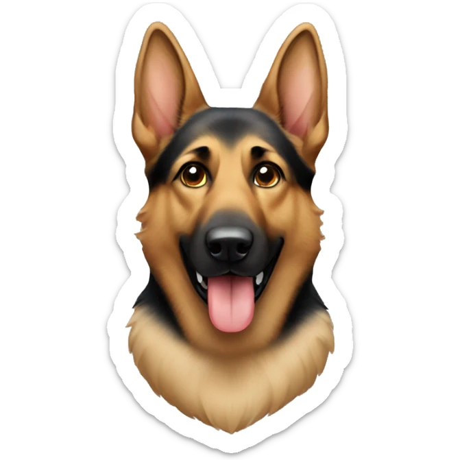 German shepherd sticker
