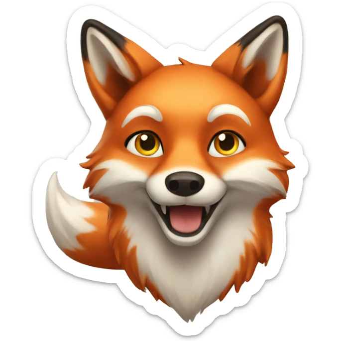  Charming fox sticker