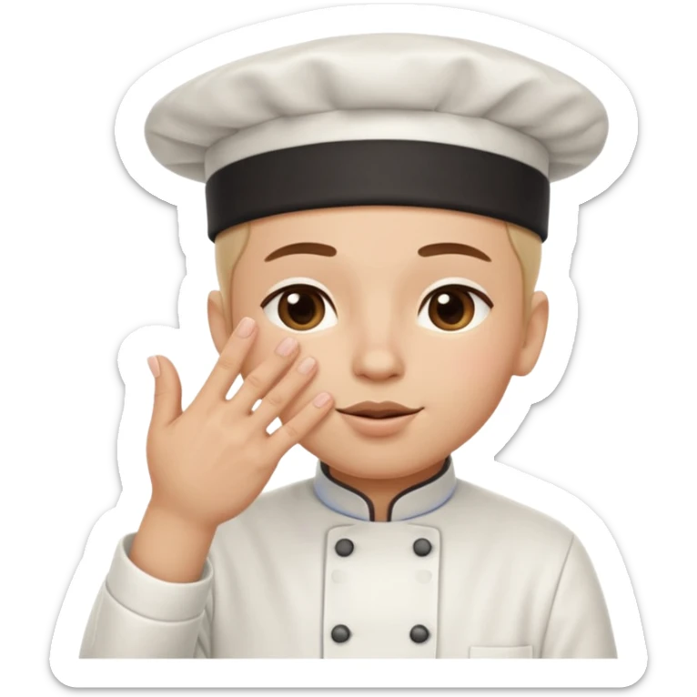 A hand making the chef’s kiss gesture: fingers pinched together, thumb and fingertips touching, as if saying ‘perfection’ or ‘delicious sticker