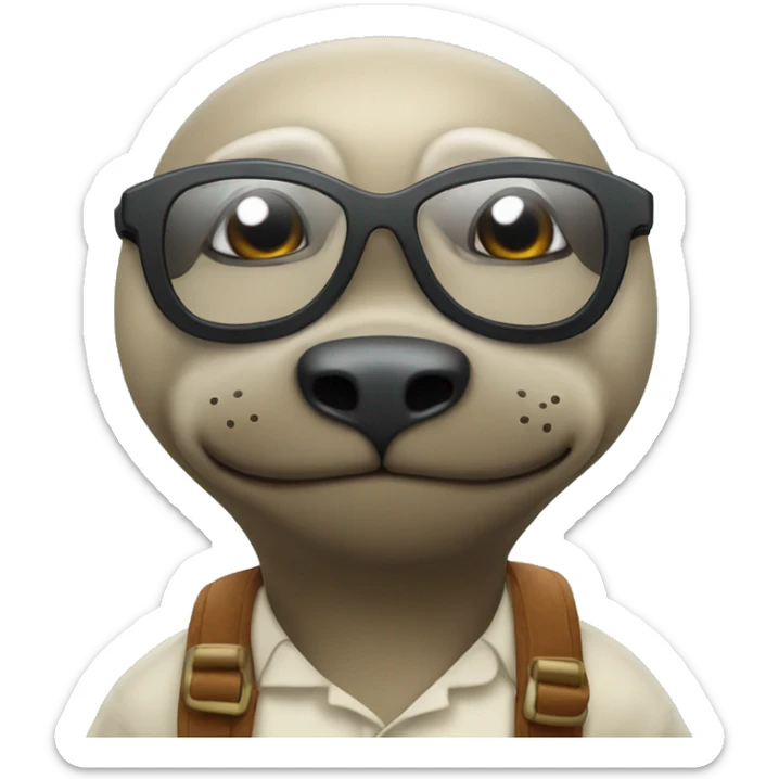 Tiburón con gafas sticker