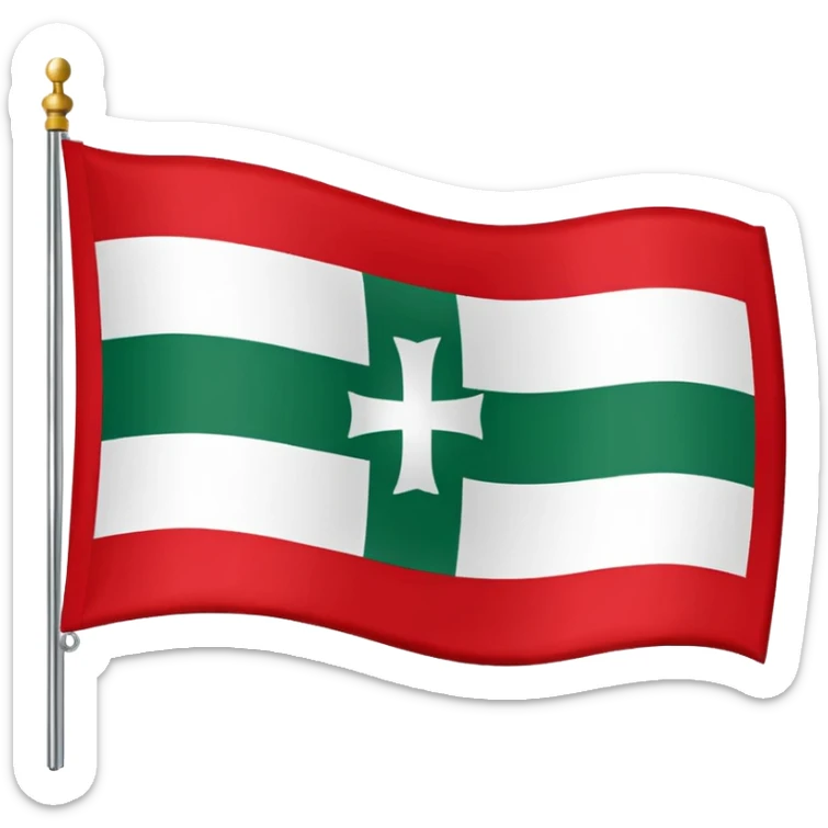 Canton st Gallen Switzerland the flag of saint gallen sticker