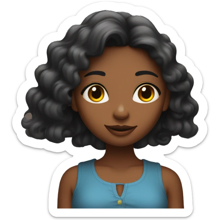 beautiful girl with the words good night in front of her body sticker