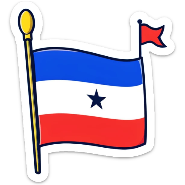 Puerto Rico flag with Club América logo in the center sticker