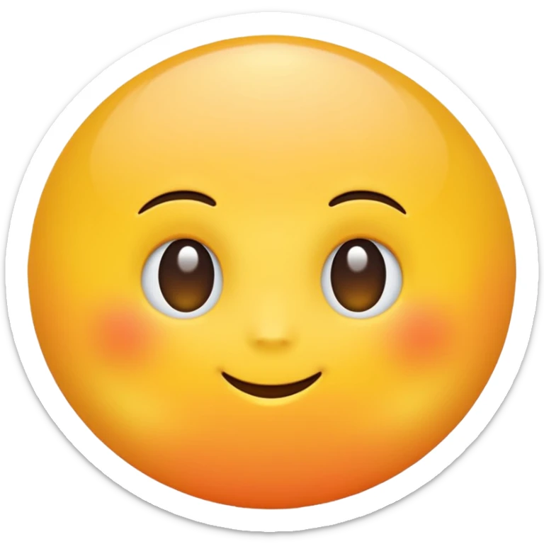 Generate a high-quality 3D cartoon-style emoji of a yellow sun, bright and cheerful, no face, smooth gradient colors, rounded and cute appearance, simple white background, high-resolution.
 sticker