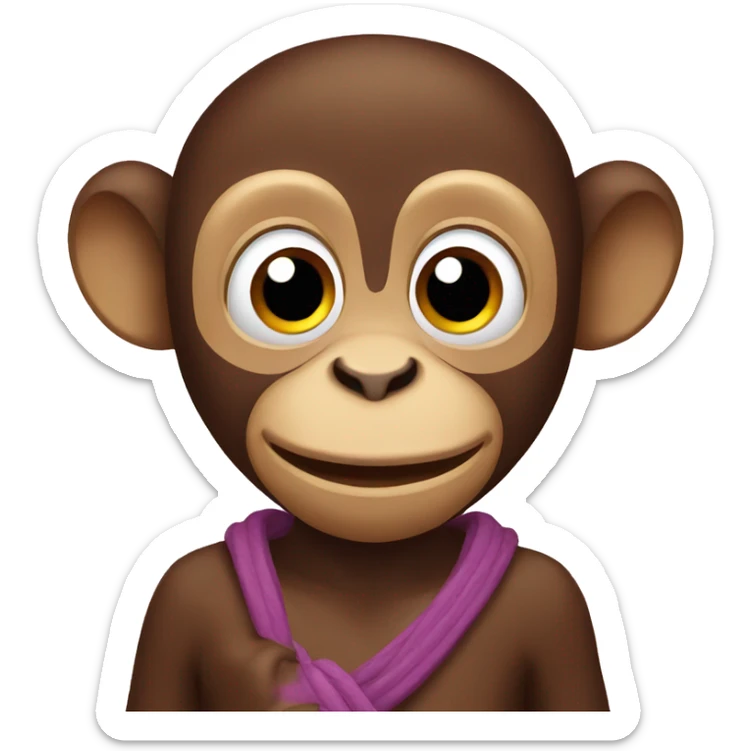 Monkey sticker