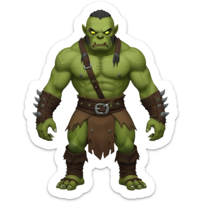 Orc from Lord of the Rings very creepy full body sticker