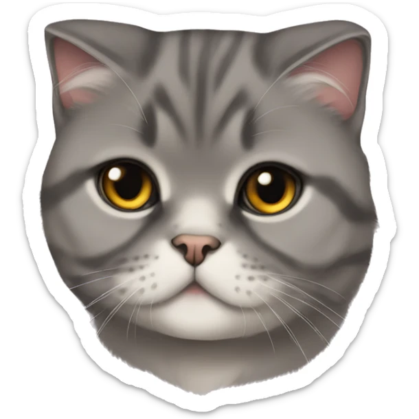 scottish fold cat sticker