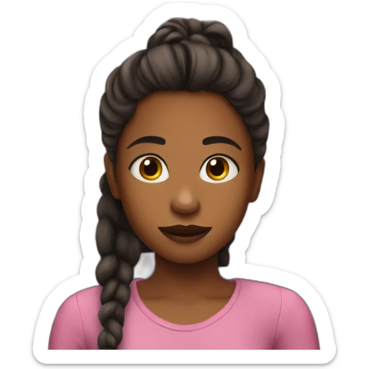 Girl in a movie sticker