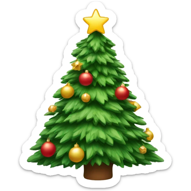  Christmas tree sticker