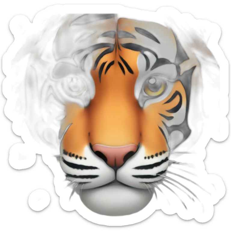 colorful tiger sticker