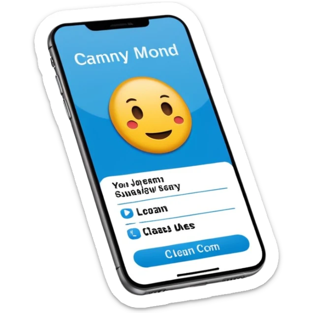digital busniess card on a phone screen in english written just a phone screen no hands and a very professional without any empji sticker