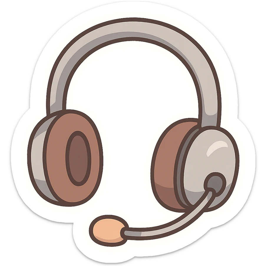 headset sticker